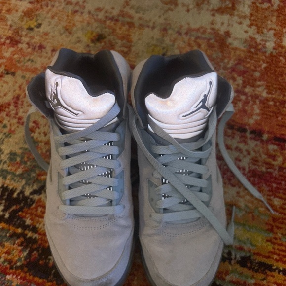 Women's Jordan 5 Retro Bluebird Ice/Blue Graphite - Picture 4 of 8